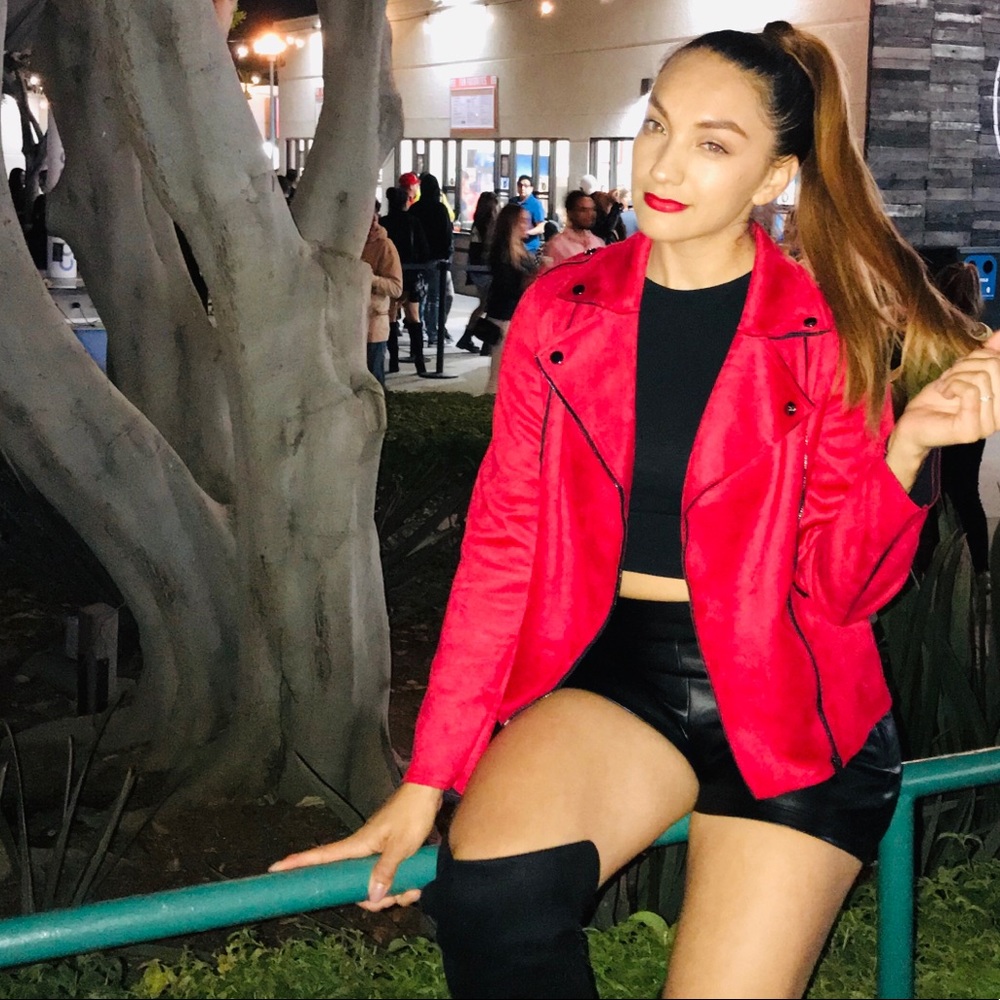 Suede Red Jacket